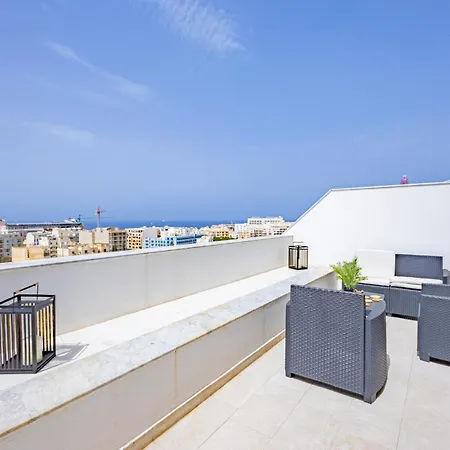 Apartment Sea View & Private Terrace Near Promenade -sleep 6 By Quicktrips